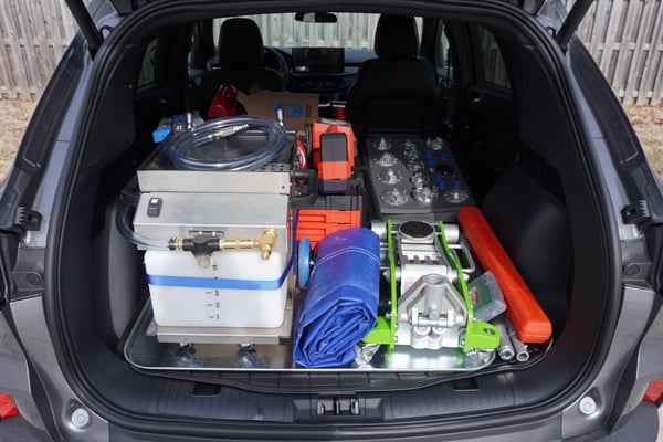 Spiffy's Essential Upfit Package inside of a Ford Escape