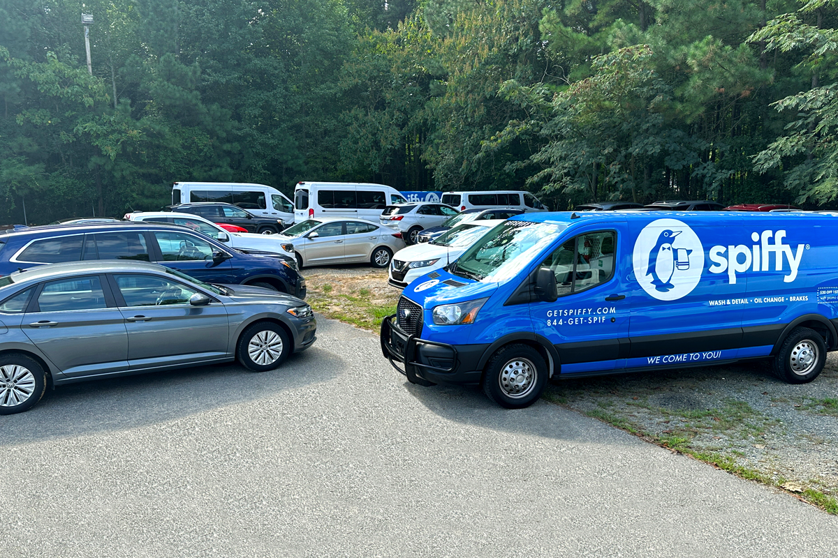 spiffy van on the recon lot for additional support.