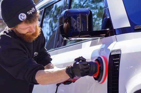 car exterior, carnauba wax, random orbital buffer