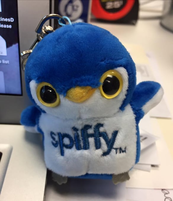 This is a Spiffy keychain available at SWWHQ This is a Spiffy keychain available at SWWHQ