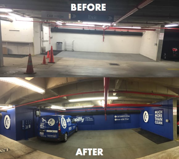 Before and After Renovations On Campus Amenity