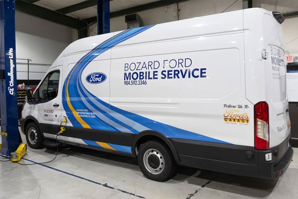 Bozard Ford Lincoln mobile service van Spiffy upfitting