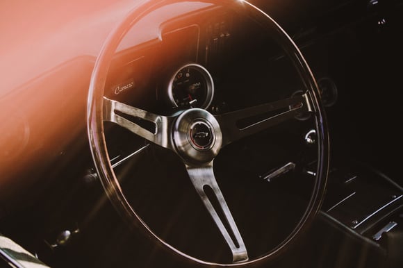 Old Car Steering Wheel