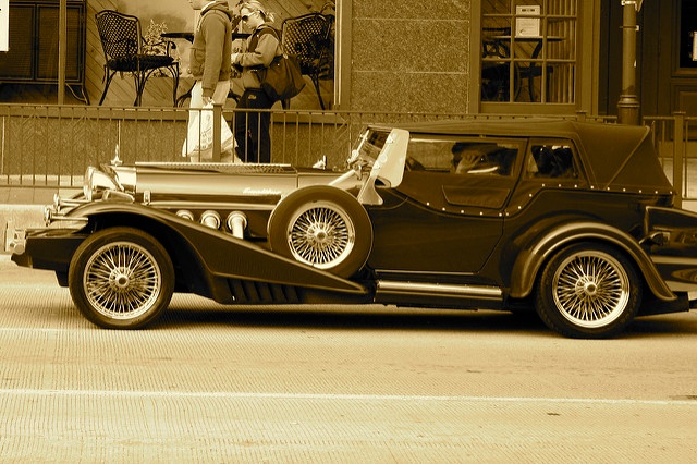 Sepia tinted vintage car Sepia tinted vintage car