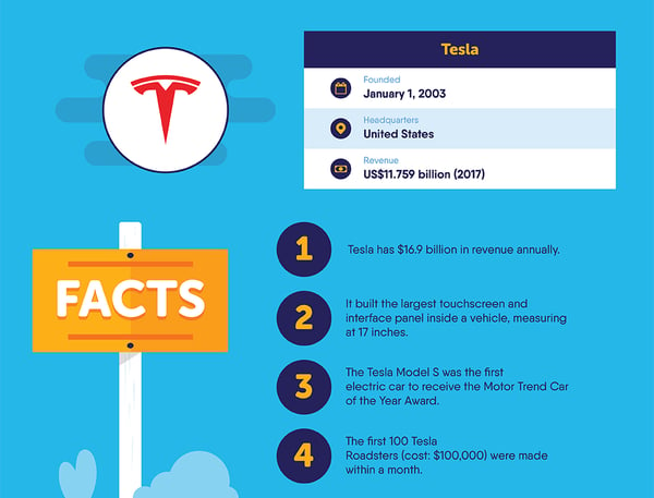 tesla infographic