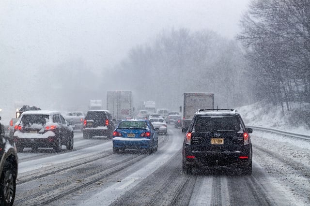 Driving in the winter weather