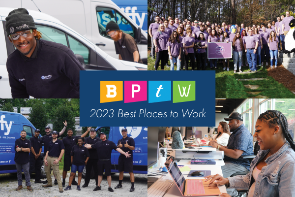 Spiffy celebrates being named one of the Best Places to Work by the Triangle Business Journal!