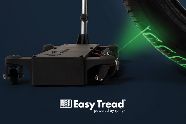 Spiffy's new automotive device, Easy Tread™, delivers real-time visual reports for precise tire tread diagnosis.
