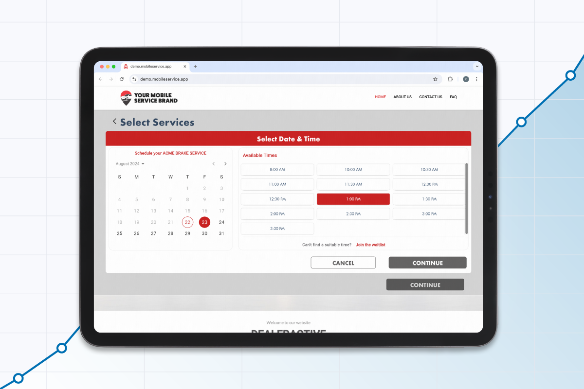 Spiffy's Digital Service Scheduler